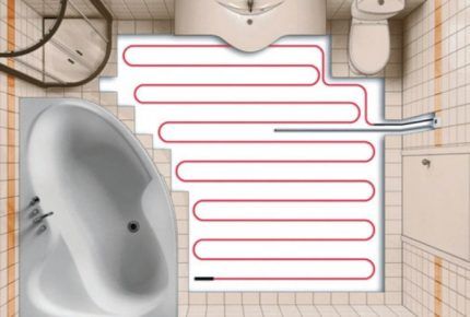 Как выбрать электрический теплый пол для обустройства санузла Нагревательные кабели в ванной